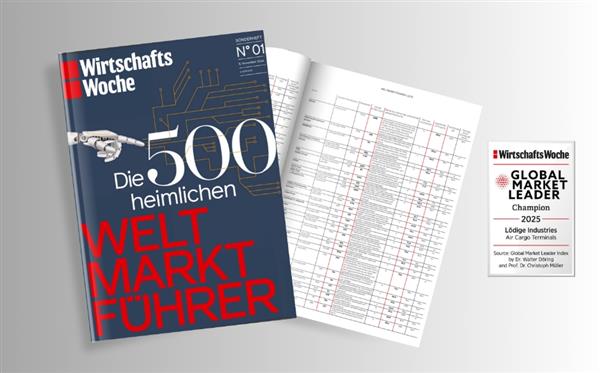 荣耀再续！罗地格连续七年获《WirtschaftsWoche》全球航空货运站技术领导者称号(图3)