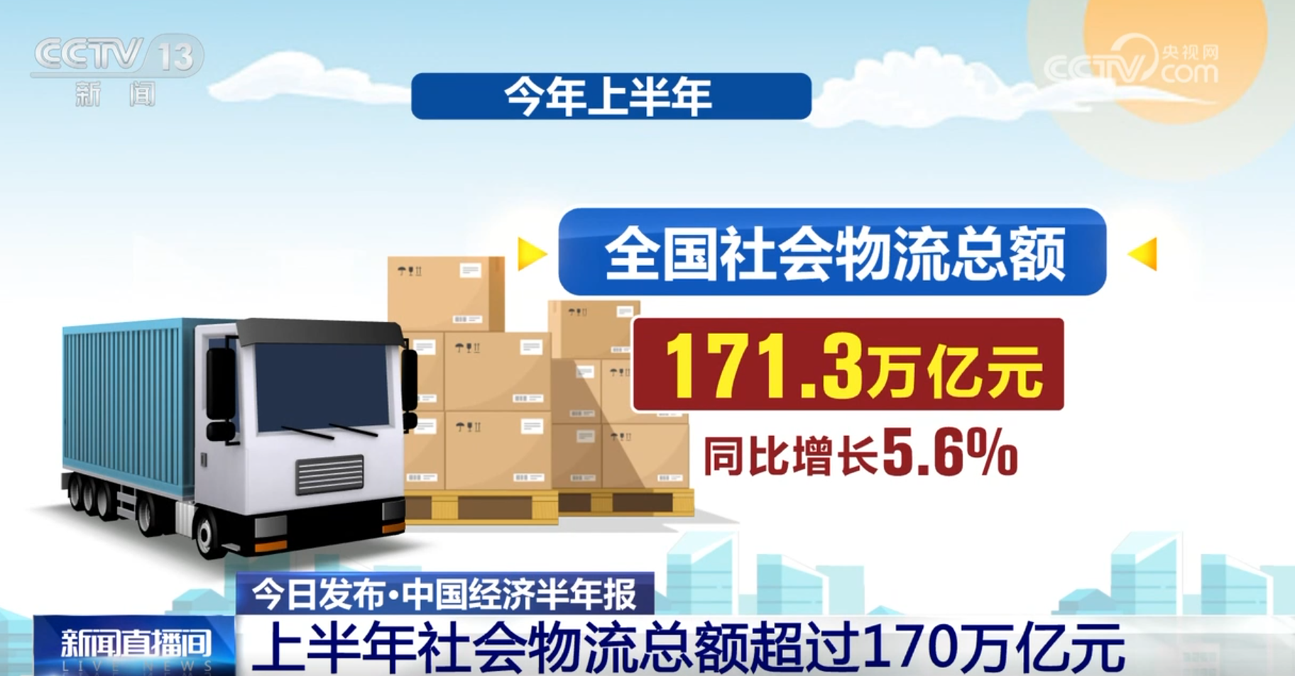 上半年我国物流行业“稳中有进+质效双升”成为国民经济稳中向好